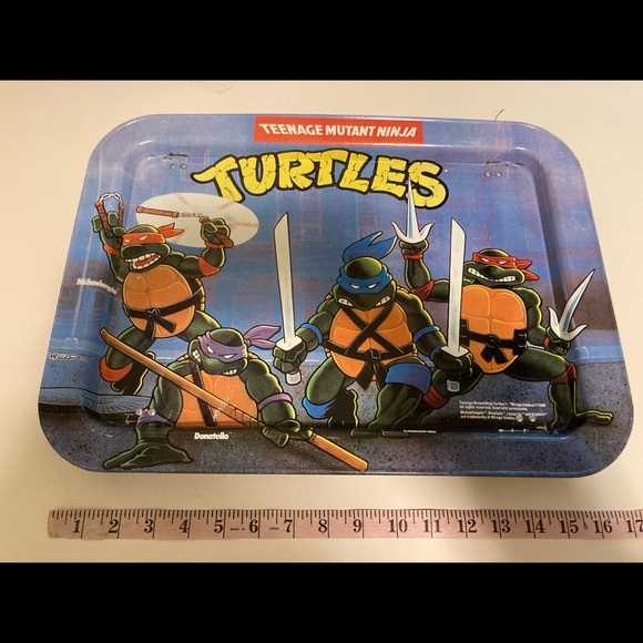 Other - Vintage Teenage Mutant Ninja Turtles Metal Tray